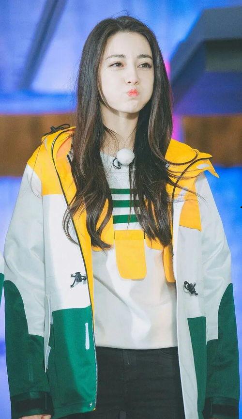 迪丽热巴图片跑男,引无数男生为之倾倒